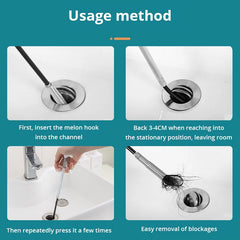 Spring Pipe Dredging Tool Kitchen Bathroom Sewer Cleaning Tool
