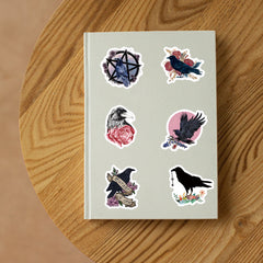 69pcs Funny Cartoon Waterproof Stickers: Fear Crow Bird Love Doodle Aesthetics