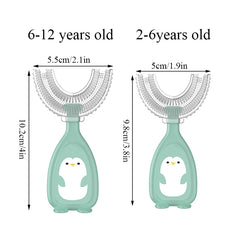 U-Shaped Silicone Toothbrush for Kids - Oral Cleaning Care
