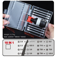 Ratchet Screwdriver Set with Slotted and Philips Heads