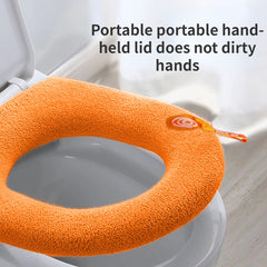 Universal Padded Toilet Seat for Warmth & Comfort