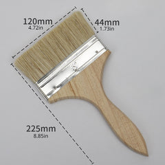 Wooden Handle Paint Brush Bristle Silk Brush Industrial Small Brush
