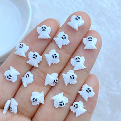 Resin Mini Ghost Series Flat Back Manicure Hair Bows Accessories - Pack of 20/50