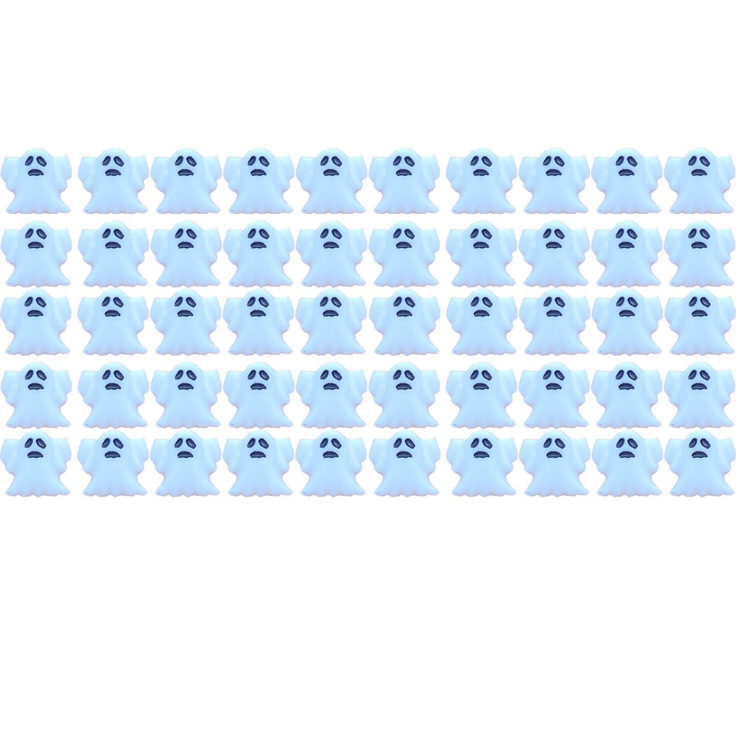 Resin Mini Ghost Series Flat Back Manicure Hair Bows Accessories - Pack of 20/50