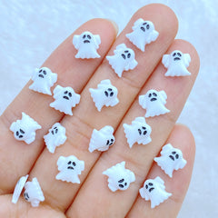 Resin Mini Ghost Series Flat Back Manicure Hair Bows Accessories - Pack of 20/50