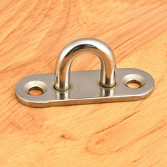 2pcs Stainless Steel Eye Plate Hooks for Ceiling Fan Mounting