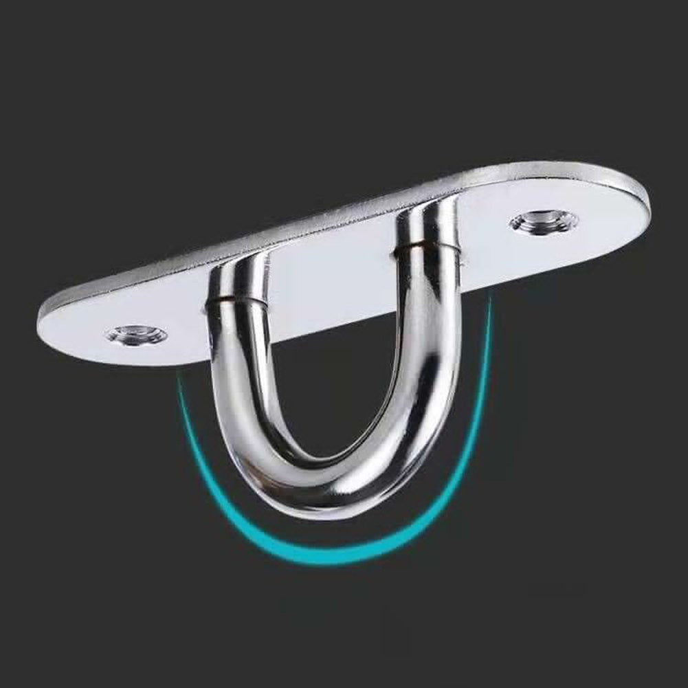 2pcs Stainless Steel Eye Plate Hooks for Ceiling Fan Mounting