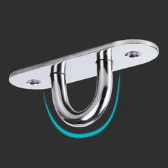 2pcs Stainless Steel Eye Plate Hooks for Ceiling Fan Mounting