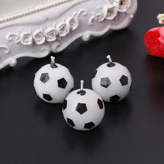 6pcs Football Candle Birthday Cake Candle Ornaments