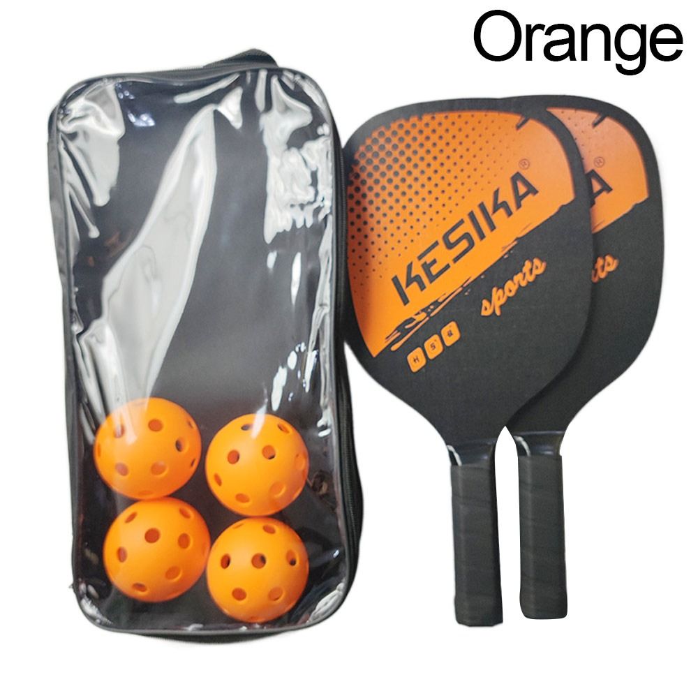 Pickleball Paddle Set with Storage Bag 2pcs Rackets 4 Balls Outdoor Sports