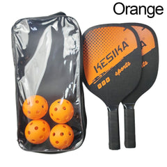 Pickleball Paddle Set with Storage Bag 2pcs Rackets 4 Balls Outdoor Sports