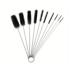 10pcs Stainless Steel Bottle Brushes - Ideal for Bottles & Straws