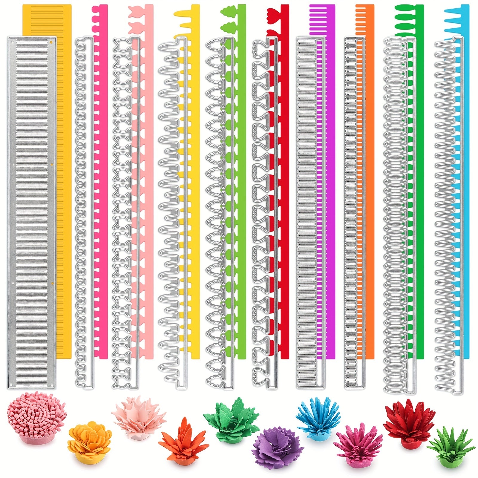 3D Spiral Flower Cutting Dies for DIY Scrapbooking Decorative Crafts