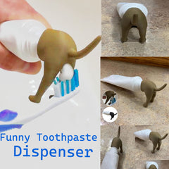 Pooping Dog Butt Toothpaste Topper Funny Toothpaste Squeezer
