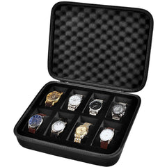10 Slots Watch Box Organizer Men Watch Display Storage Case - Fits All Wristwatc