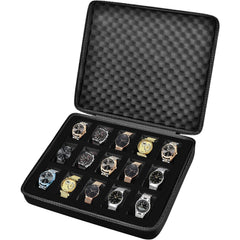 10 Slots Watch Box Organizer Men Watch Display Storage Case - Fits All Wristwatc