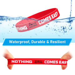 12 Pcs Motivational Quote Silicone Wristbands Inspirational Bracelets