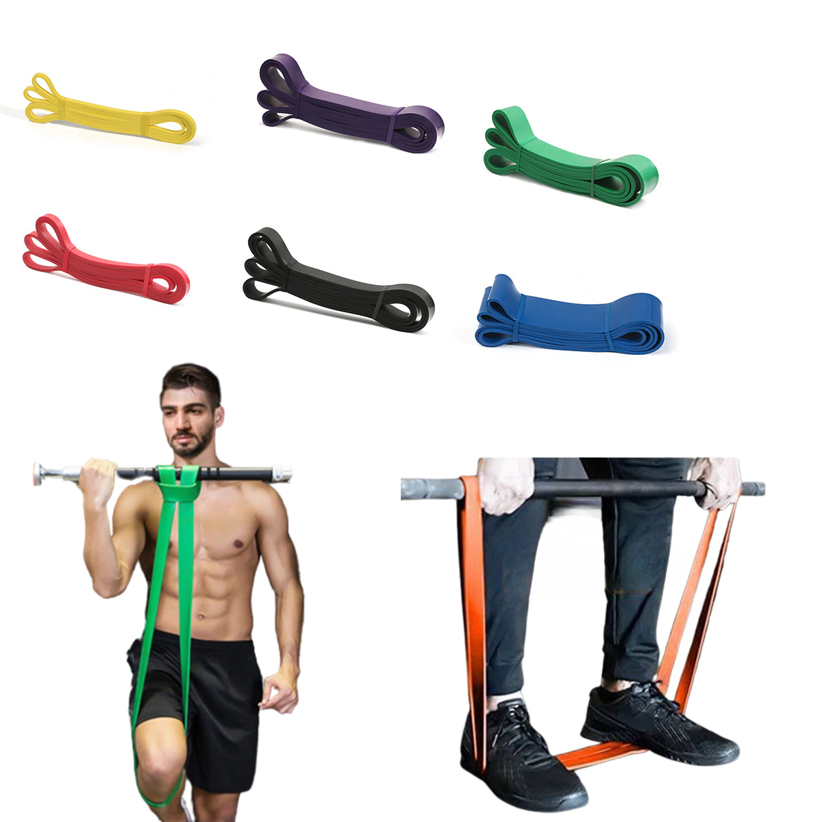 Yoga Resistance Band for Strength Training - Elastic Fitness Trainer