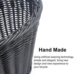 Bicycle Basket Front Handlebar Bike Basket Rattan Vintage Wicker