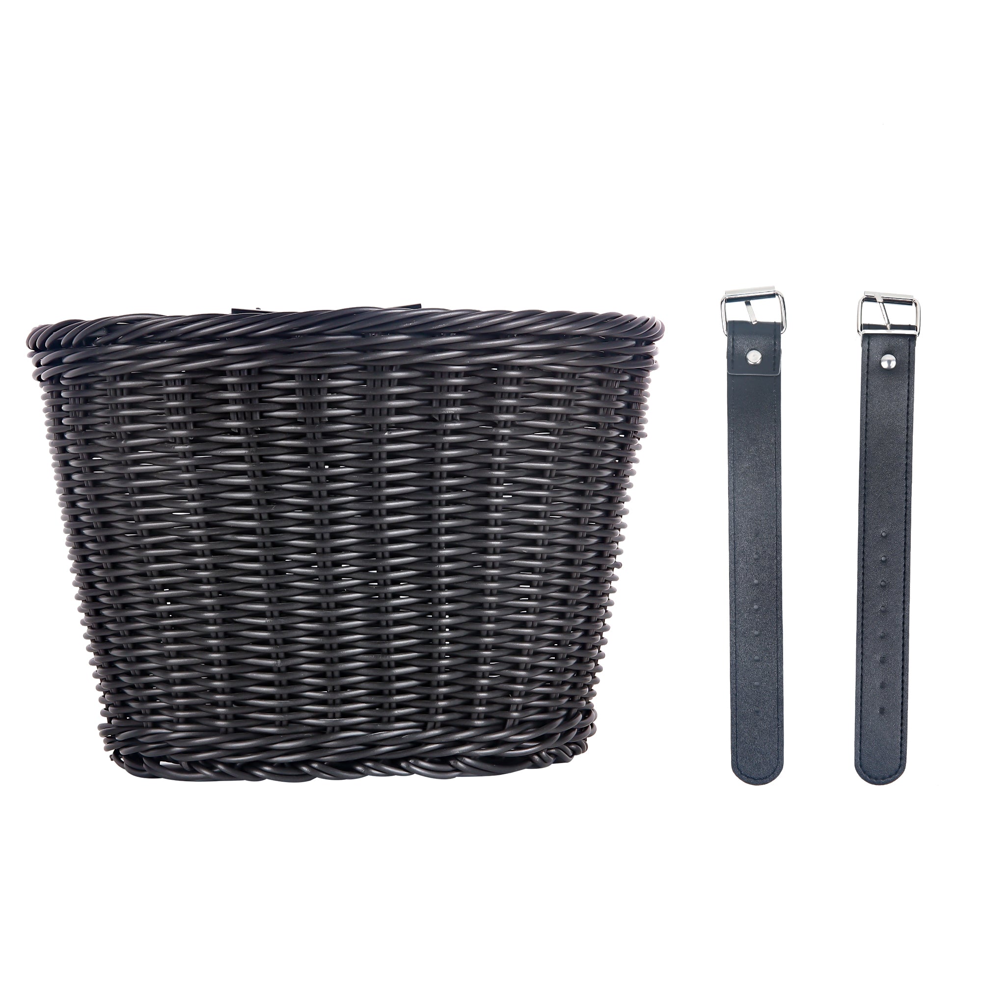 Bicycle Basket Front Handlebar Bike Basket Rattan Vintage Wicker