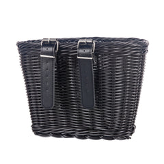 Bicycle Basket Front Handlebar Bike Basket Rattan Vintage Wicker