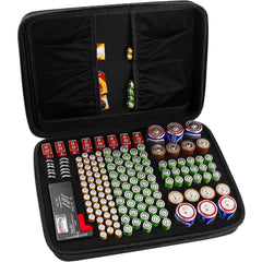 Battery Organizer Storage Box Holds 148 Batteries AA AAA C D 9V
