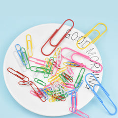 250pcs Coloured Paper Clips Set - Small & Large Clip 28mm 50mm 100mm