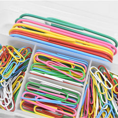 250pcs Coloured Paper Clips Set - Small & Large Clip 28mm 50mm 100mm