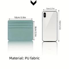 RFID Blocking Slim Wallet Credit Card Holder Faux Leather Minimalist Case