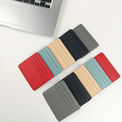RFID Blocking Slim Wallet Credit Card Holder Faux Leather Minimalist Case