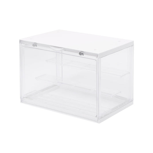 3 Stairs Acrylic Doll Display Case Transparent Storage Box