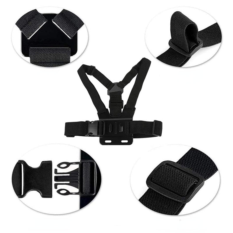 Skiing & Mobile Phone Fixed Chest Strap for Sports Camera