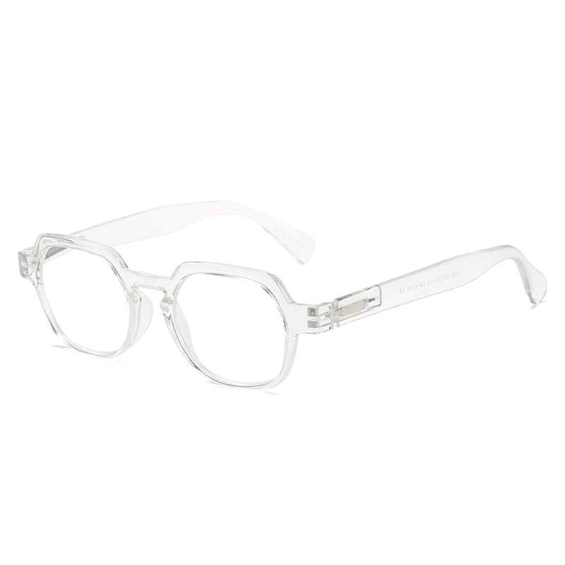 Readers Spring Hinge Squared Plastic Frame Glasses For Men And Women