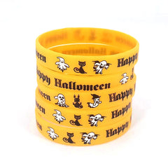 6 Sets Luminous Halloween Women's Silicone Wristband