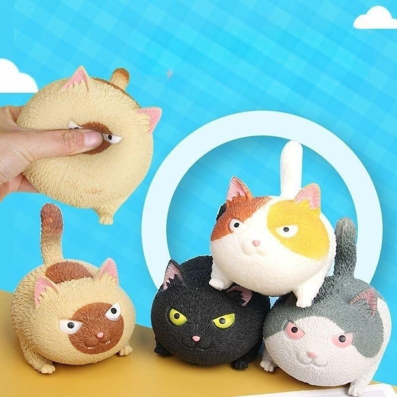 Decompression Toy Pinch Angry Cat Vent Toy Soft Cat