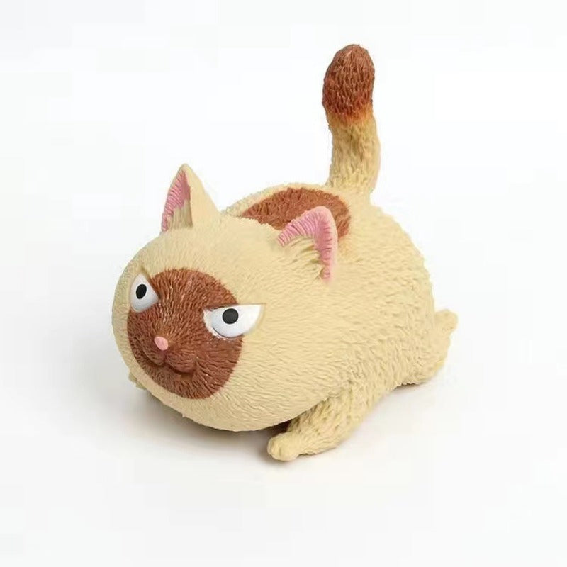 Decompression Toy Pinch Angry Cat Vent Toy Soft Cat