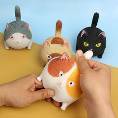 Decompression Toy Pinch Angry Cat Vent Toy Soft Cat