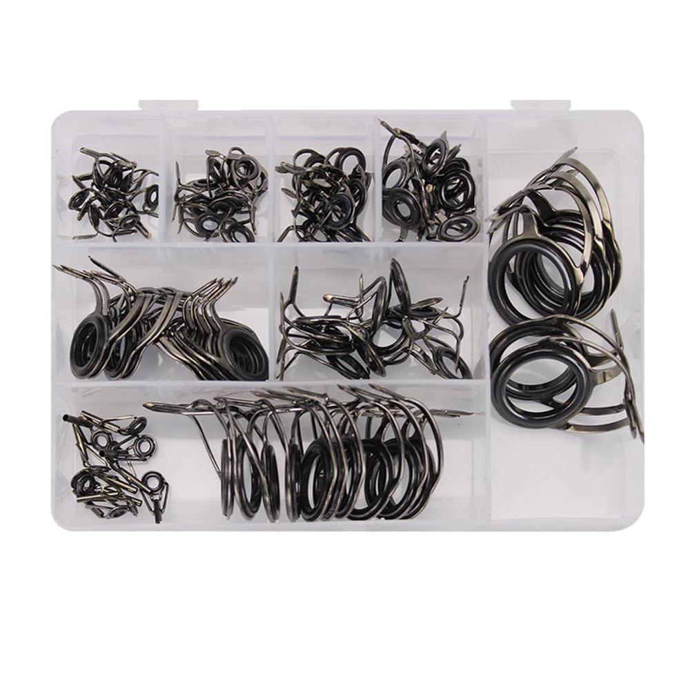 85pcs Fishing Rod Guides High Carbon Steel Surf Casting Rod Guide Rings