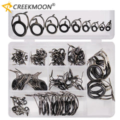 85pcs Fishing Rod Guides High Carbon Steel Surf Casting Rod Guide Rings