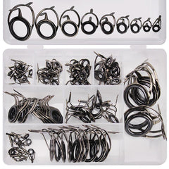85pcs Fishing Rod Guides High Carbon Steel Surf Casting Rod Guide Rings