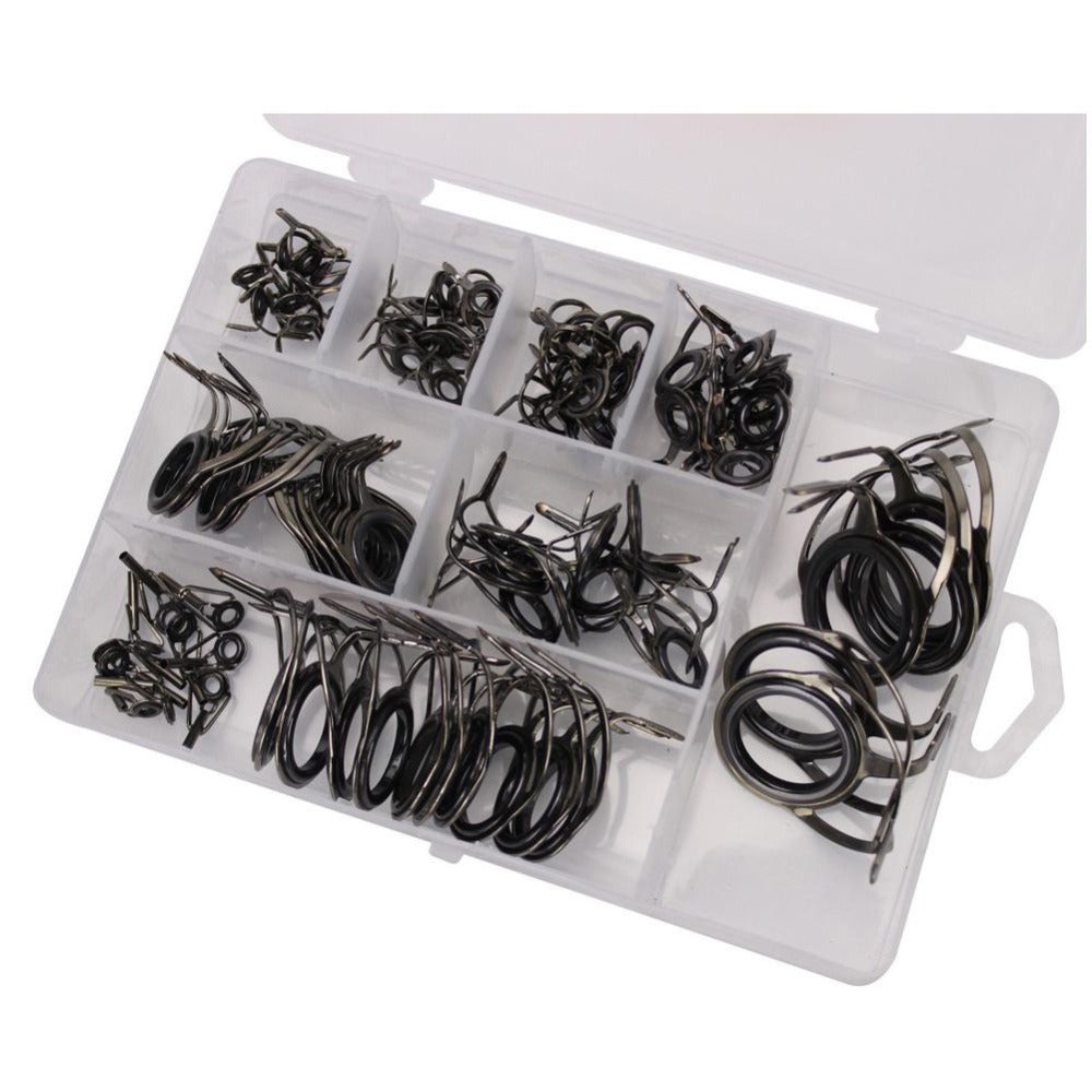 85pcs Fishing Rod Guides High Carbon Steel Surf Casting Rod Guide Rings