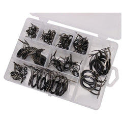 85pcs Fishing Rod Guides High Carbon Steel Surf Casting Rod Guide Rings