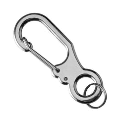 2pcs Metal Stainless Steel Buckle Keychain Multifunctional Key Chain