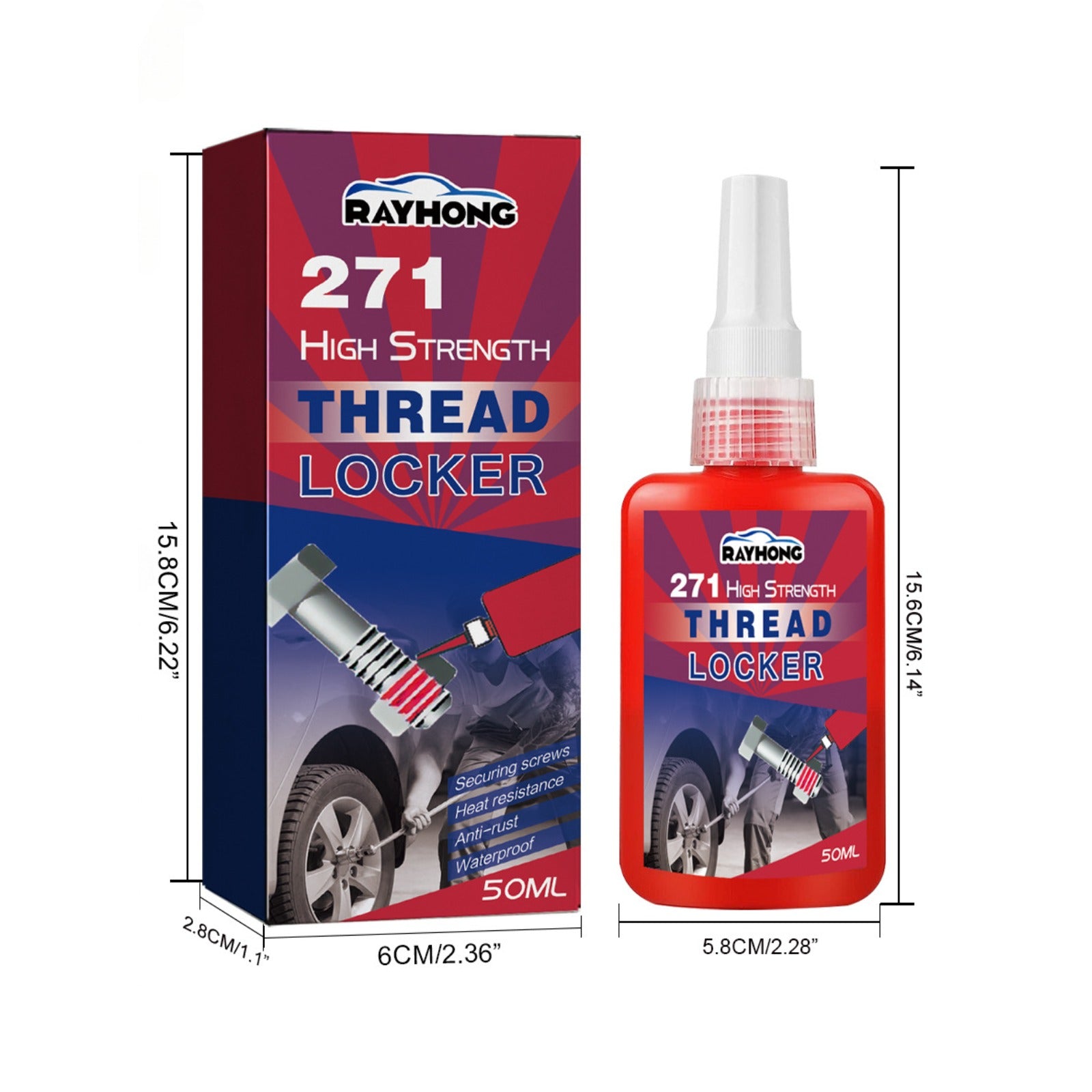 271 Thread Locking Agent Metal Anti-slip Adhesive Sealant