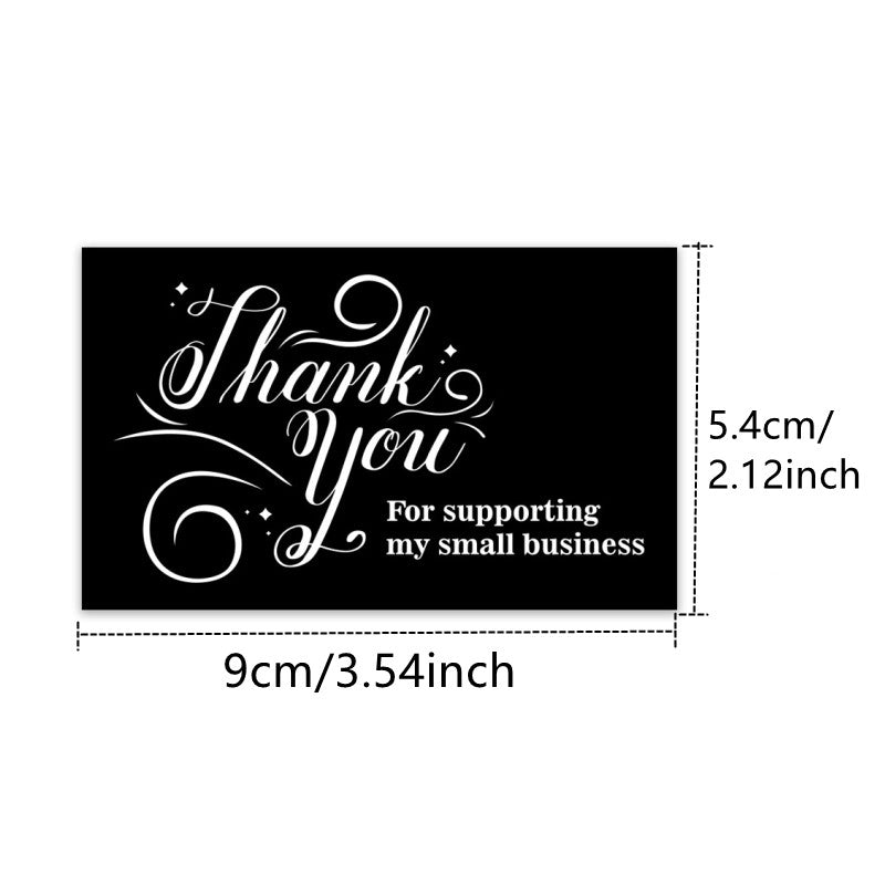 50pcs Thank You Cards for Gifts & Bouquets, Small Business Support