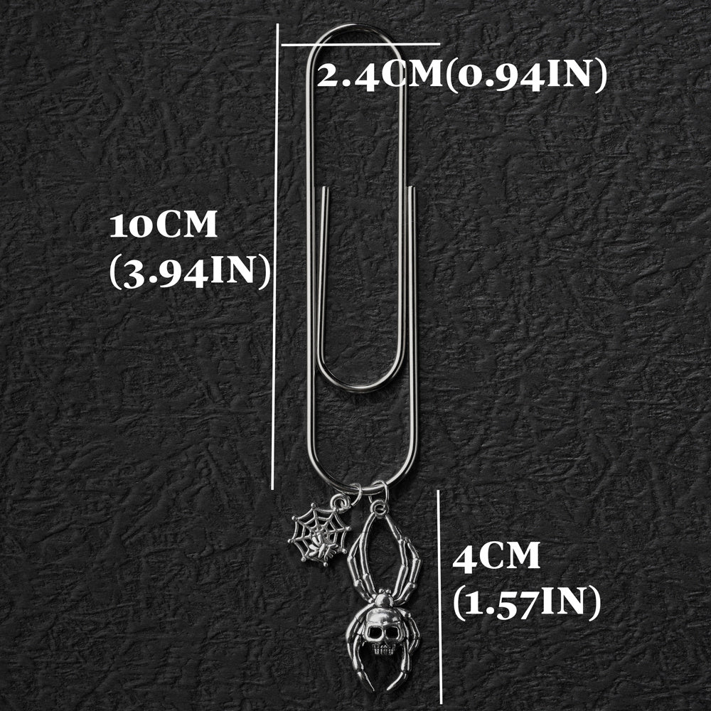 4pcs 100mm Giant Silver Paper Clips Halloween Series