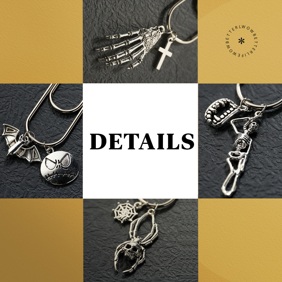 4pcs 100mm Giant Silver Paper Clips Halloween Series