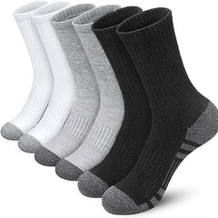5 Pairs Men's Basketball Crew Socks for Autumn/Winter