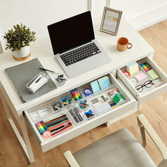 7-Piece Plastic Drawer Organizer Set for Bathroom and Dressing Table