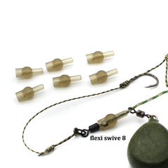 20pcs Soft Rubber Stopper Bead Line Sleeve Fishing Rigs Tackle Accessories